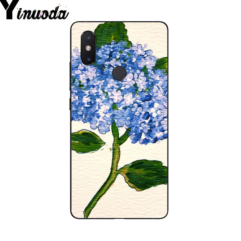 Уникальный чехол для телефона Yinuoda с голубым цветком гортензии Xiaomi Mi 6 Mix2 Mix2S Note3 8