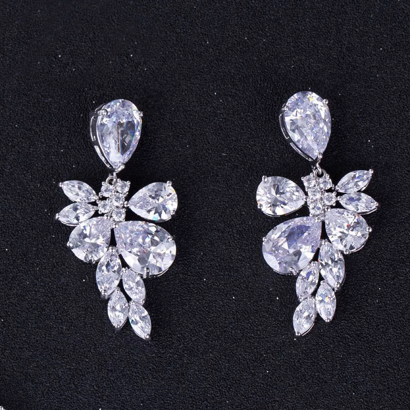 Новинка 2017 серьги для невесты серьги-клипсы женщин без пирсинга отверстия клипсы