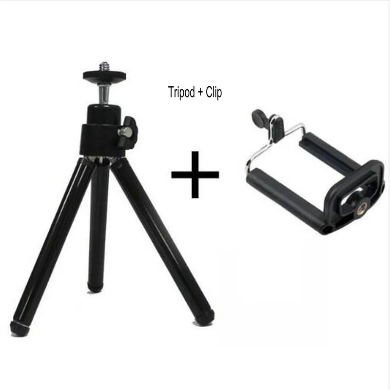 JOYTOP 3+ 1 мини штатив с держателем телефона+ зажим+ Bluetooth затвор для iPhone X смартфон Canon Nikon Gopro Hero DSLR камера - Color: Black