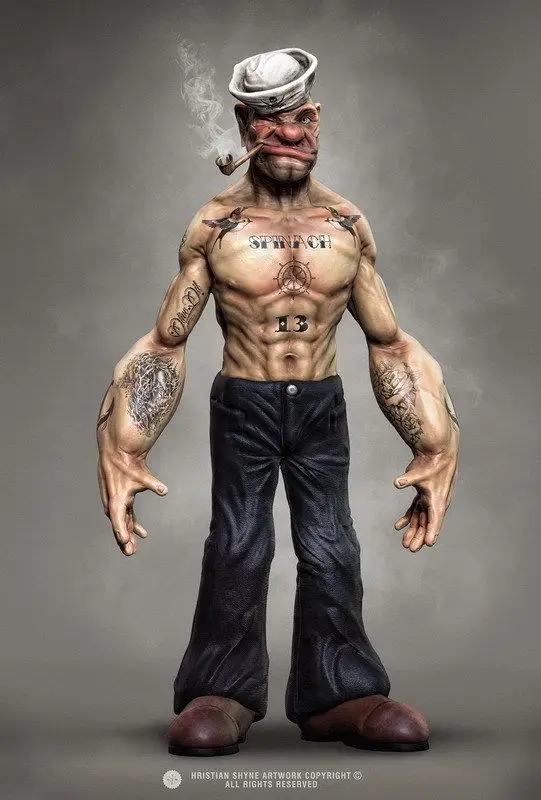 Горячая Распродажа 2784 Фотофон Popeye 16 14x21 дюймов|movie poster|tv show postertv poster |