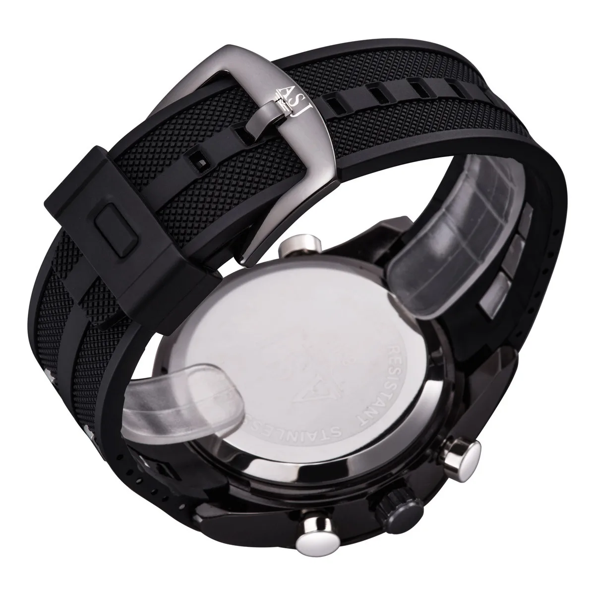 Новые мужские кварцевые цифровые часы спортивные Relogio Masculino ASJ Топ бренд Relojes LED