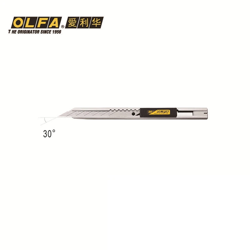 OLFA SAC-1 нож угол графическое искусство нержавеющая сталь резак слайд Авто замок лезвие из нержавеющей стали SAB-10B DKB-5 SAB-10