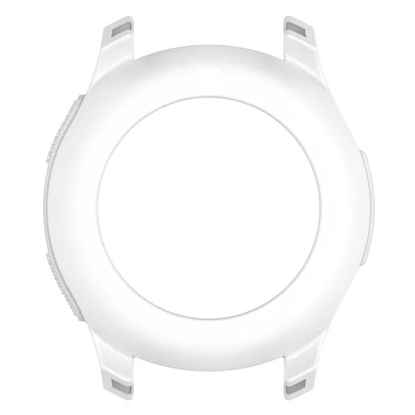 white Силиконовый защитный чехол с петлей на край для gear S3 Frontier и samsung Galaxy Watch 46 мм - Цвет ремешка: white