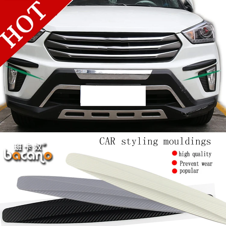 

Наклейка на бампер автомобиля, углеродное волокно, 2 шт./компл.