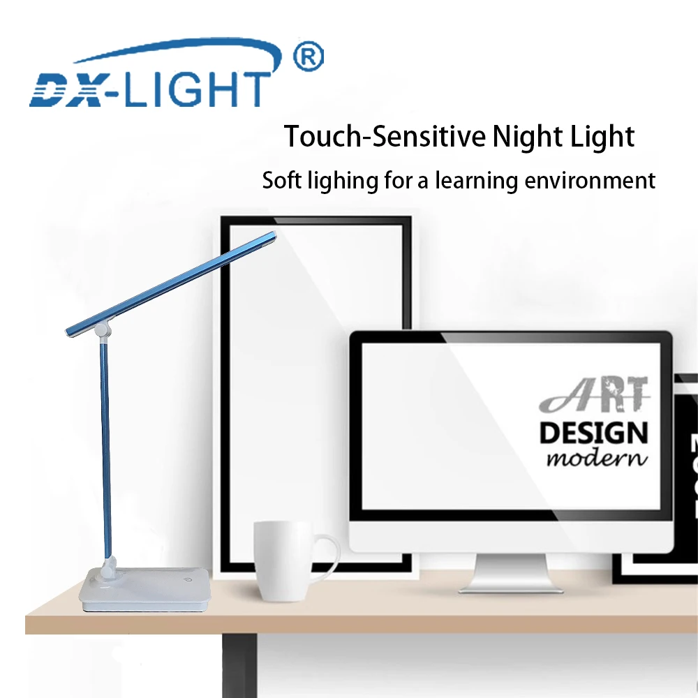 Светодиодный настольный светильник энергосберегающая Складная офисная