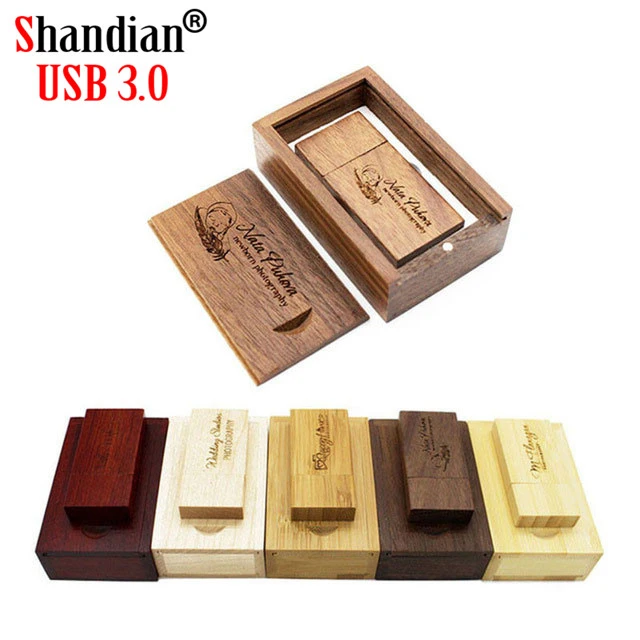 SHANDIAN USB 3,0 логотип клиента деревянный блок USB флэш-накопитель красного дерева Флешка 4 ГБ 8 ГБ 16 ГБ 32 ГБ 64 Гб карта памяти u-диск подарок