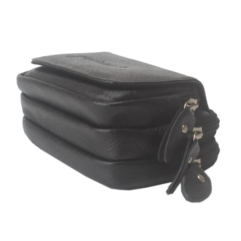 Мужская кожаная поясная сумка кошелек|waist bag|fanny pack waist bagmobile phone belt |