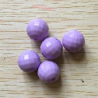 light purple Выберите размер и цвет) 10 мм/12 мм/14 мм/16 мм/18 мм/20 мм/22 мм круглые ограненные в виде земного шара бусины - Цвет: light purple