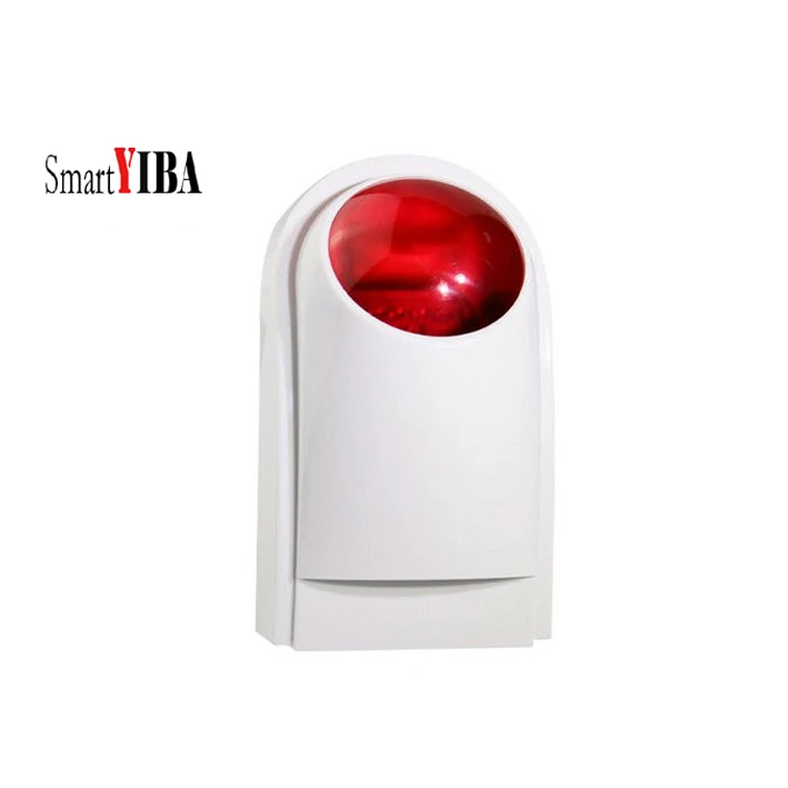 SmartYIBA Беспроводная сирена тревожная Стробоскопическая 12 В наружная для домашней