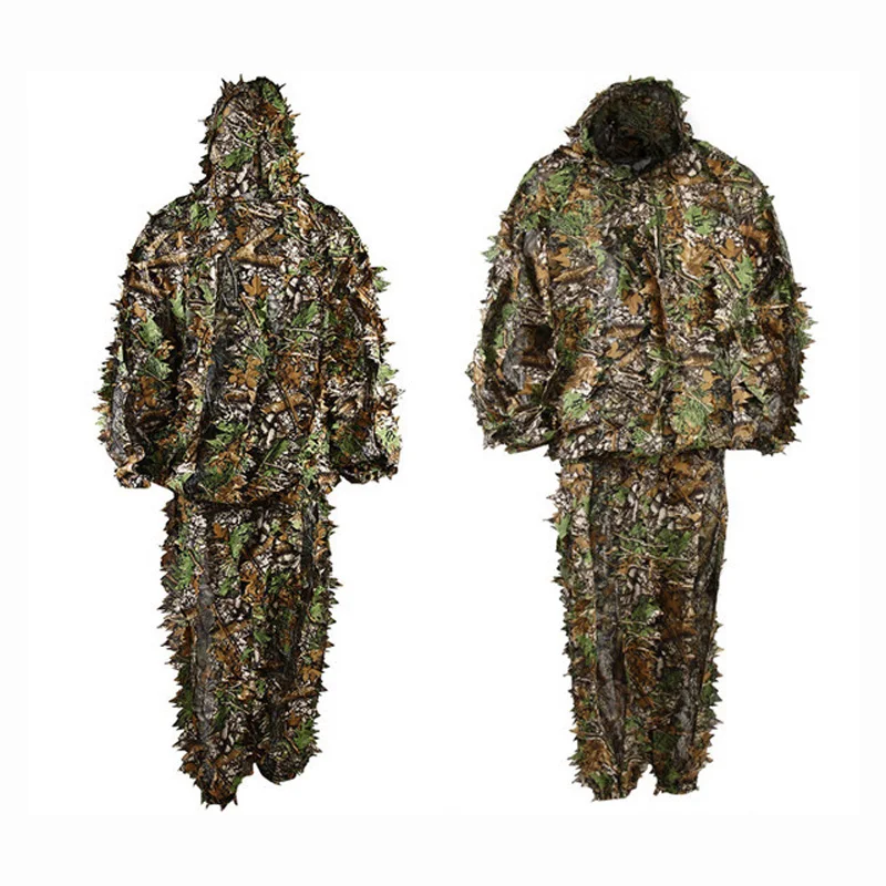 Охотничья одежда тактические костюмы костюм Ghillie камуфляжная куртка с 3D рисунком