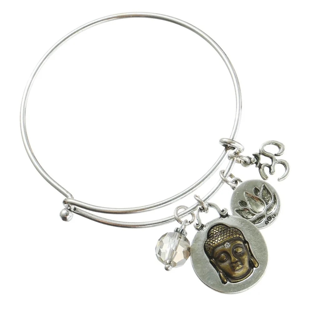 Новое поступление модные регулируемые браслеты Будды в винтажном стиле античные