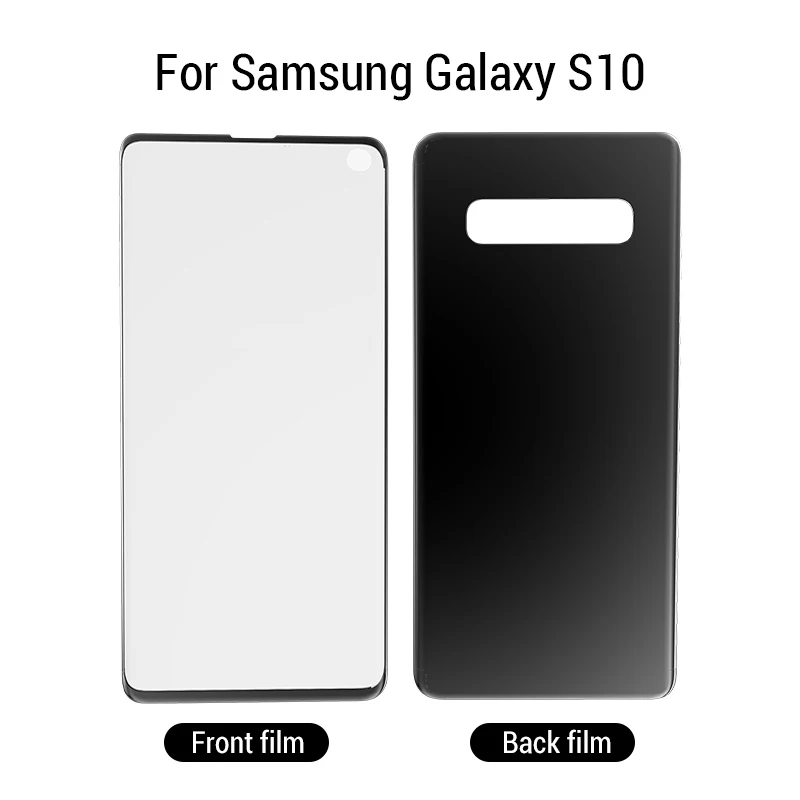 PZOZ для samsung galaxy s10, s9, s8 plus, note9, note8, s10e, мягкая задняя крышка, прозрачная 3D Защитная пленка для экрана samsung galaxy 9 - Цвет: galaxy S10