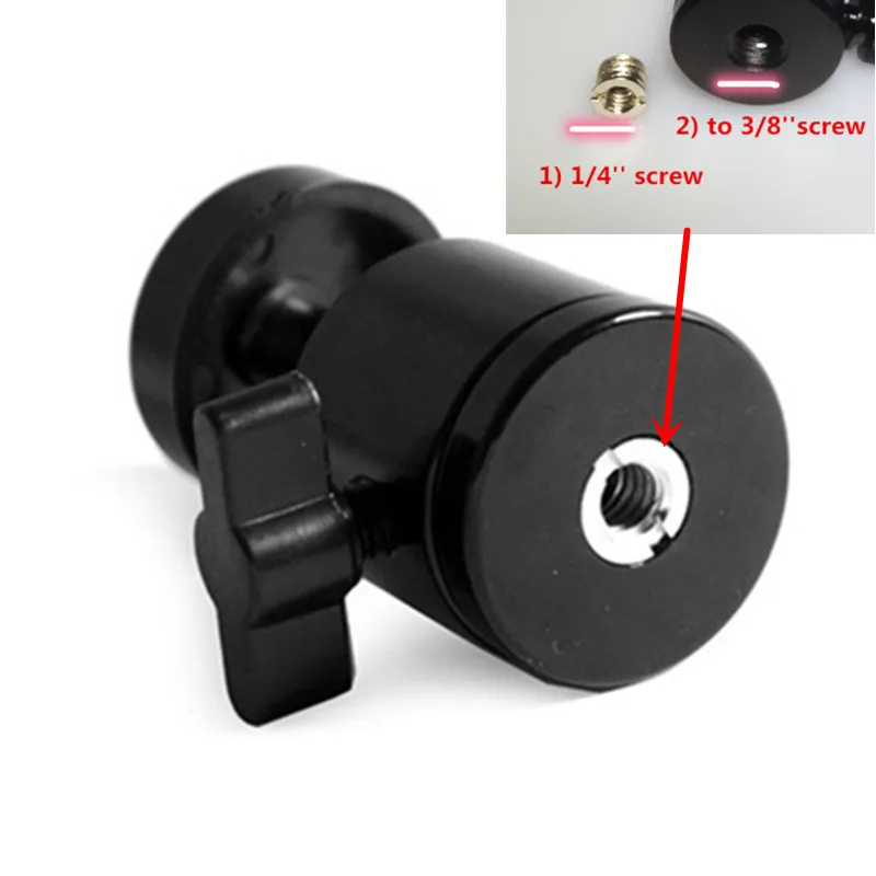 Универсальная мини штатив с шаровой головкой и адаптером 1/4 дюйма 3/8 для цифровой