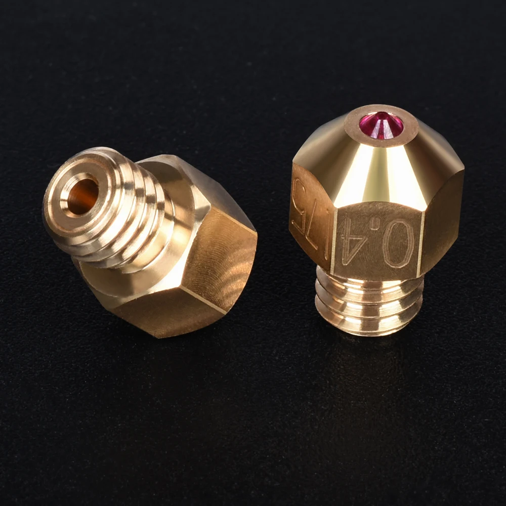 MK8 красный распылитель 1 75 мм высокотемпературный латунный для V6 Hotend PETG ABS PEI PEEK