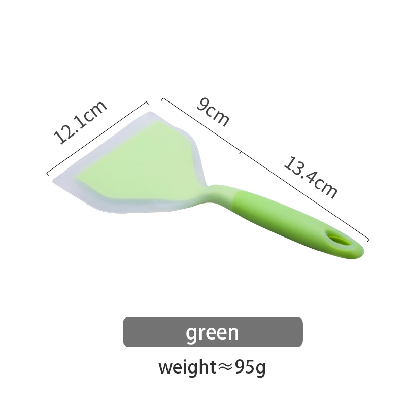 green MDZF SWEETHOME силиконовая лопатка силиконовый скребок лопатка для сковородки антипригарная Лопата - Цвет: green