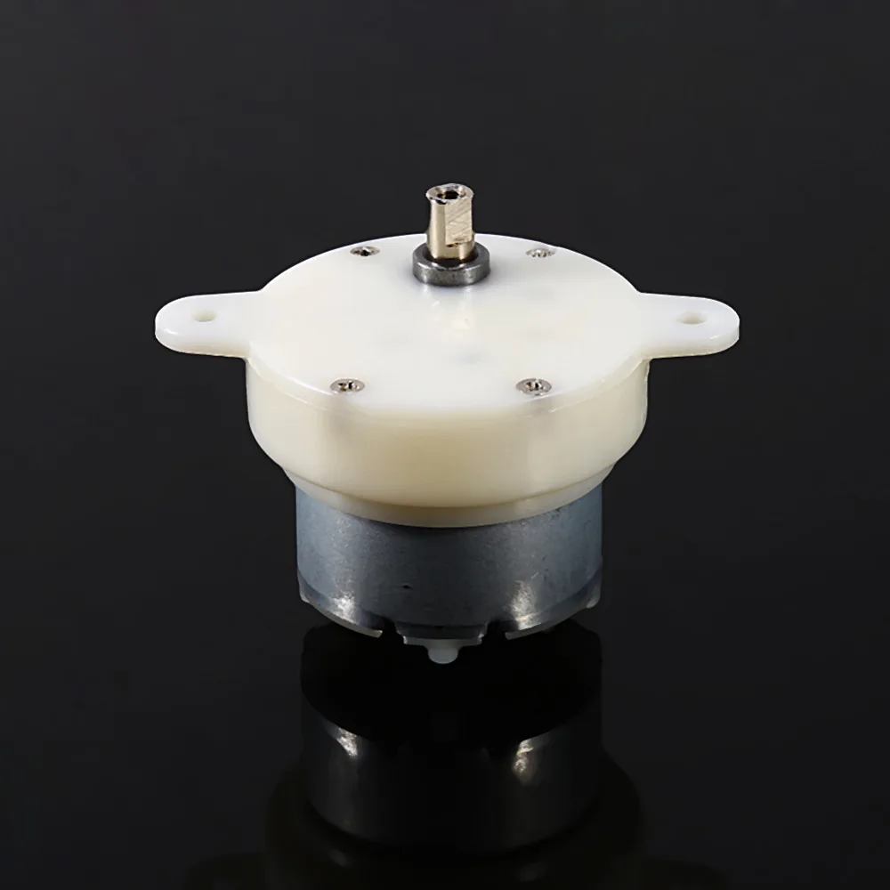 Бесшумный редукторный электродвигатель постоянного тока 12 В 3 об./мин. С высоким