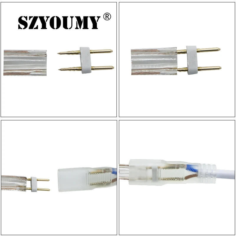 SZYOUMY 220 в 230 240 В СВЕТОДИОДНАЯ лента SMD 3014 Водонепроницаемая IP67 I теплая белая