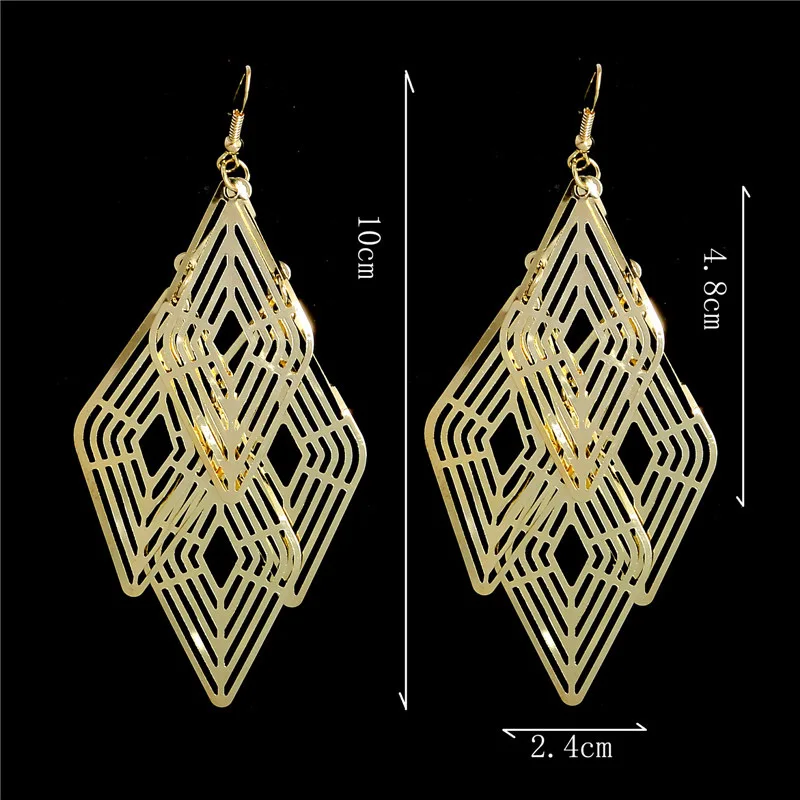 Женские винтажные серьги подвески в богемном стиле 2 цвета|earring settings white gold|earrings