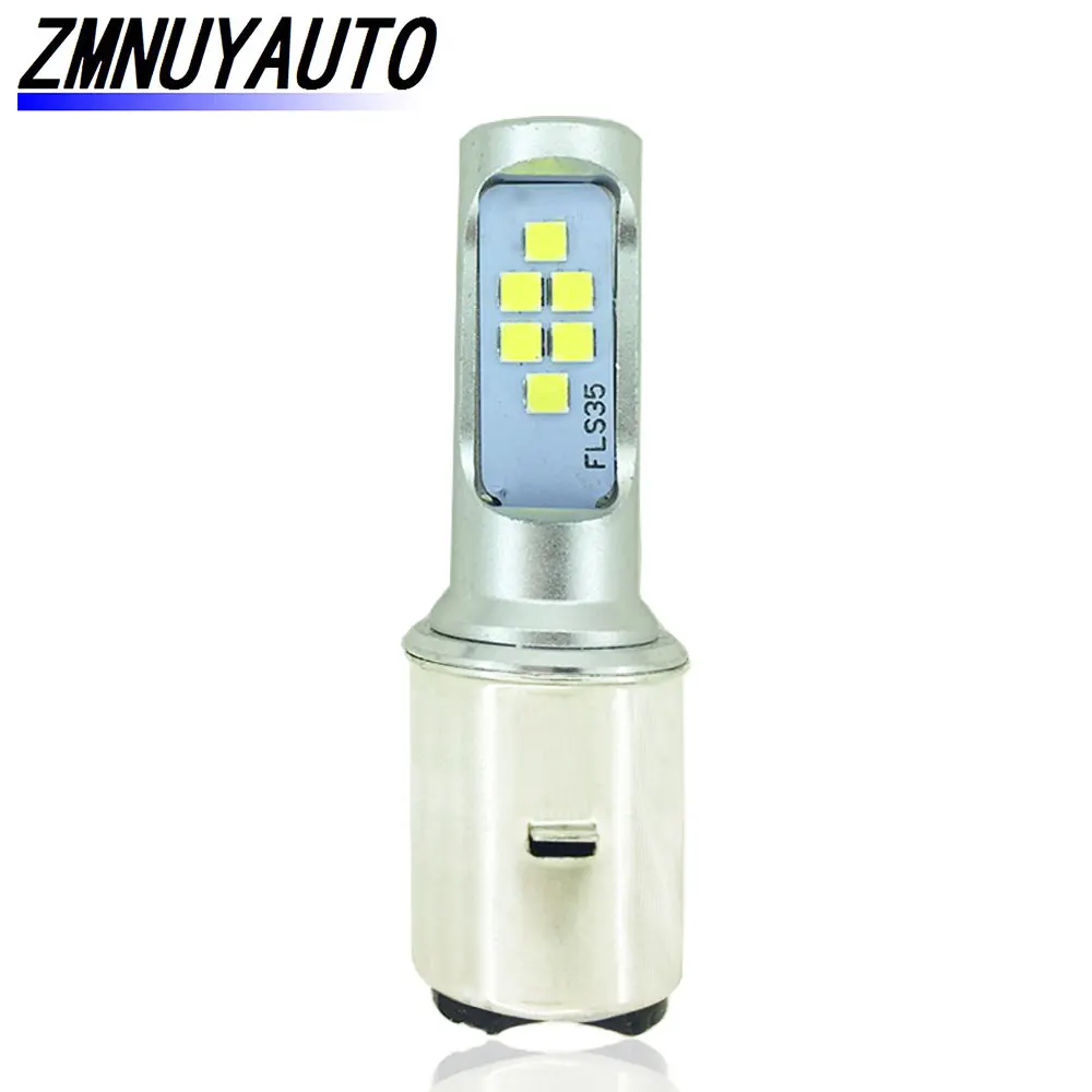 Светодиодный BA20D H6 мотоциклетная фара Canbus 1200LM мотоциклетная передняя лампа аксессуар скутера мото фара DRL Противотуманные фары белый