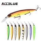 ALLBLUE Гекко 132SF погремушка воблер рыболовная приманка 132 мм 21,8 г медленный поплавок Джеркбейт гольян воблер, щука приманка рыболовные снасти