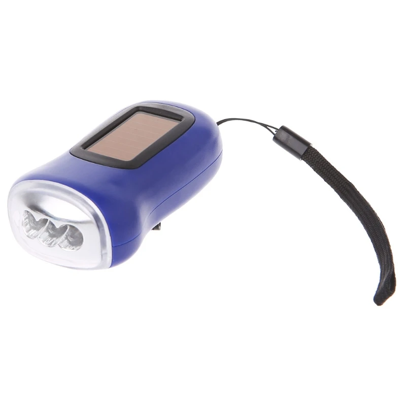 3LED лампе ручной коленчатый Динамо фонарик солнечной энергии torche для наружного кемпинга