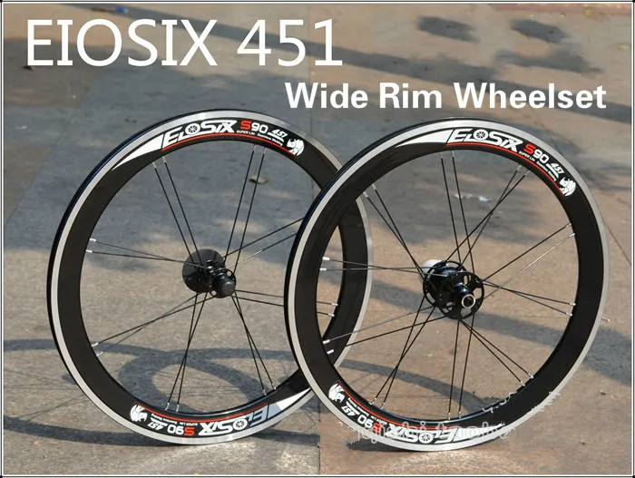 EIOSIX комплект колес для BMX 451 22 дюйма складные колеса велосипеда S90 широкие диски 120