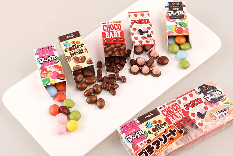 5 коробк. японский закуски мэйдзи шоколад мини шоколадный разбирают комплект