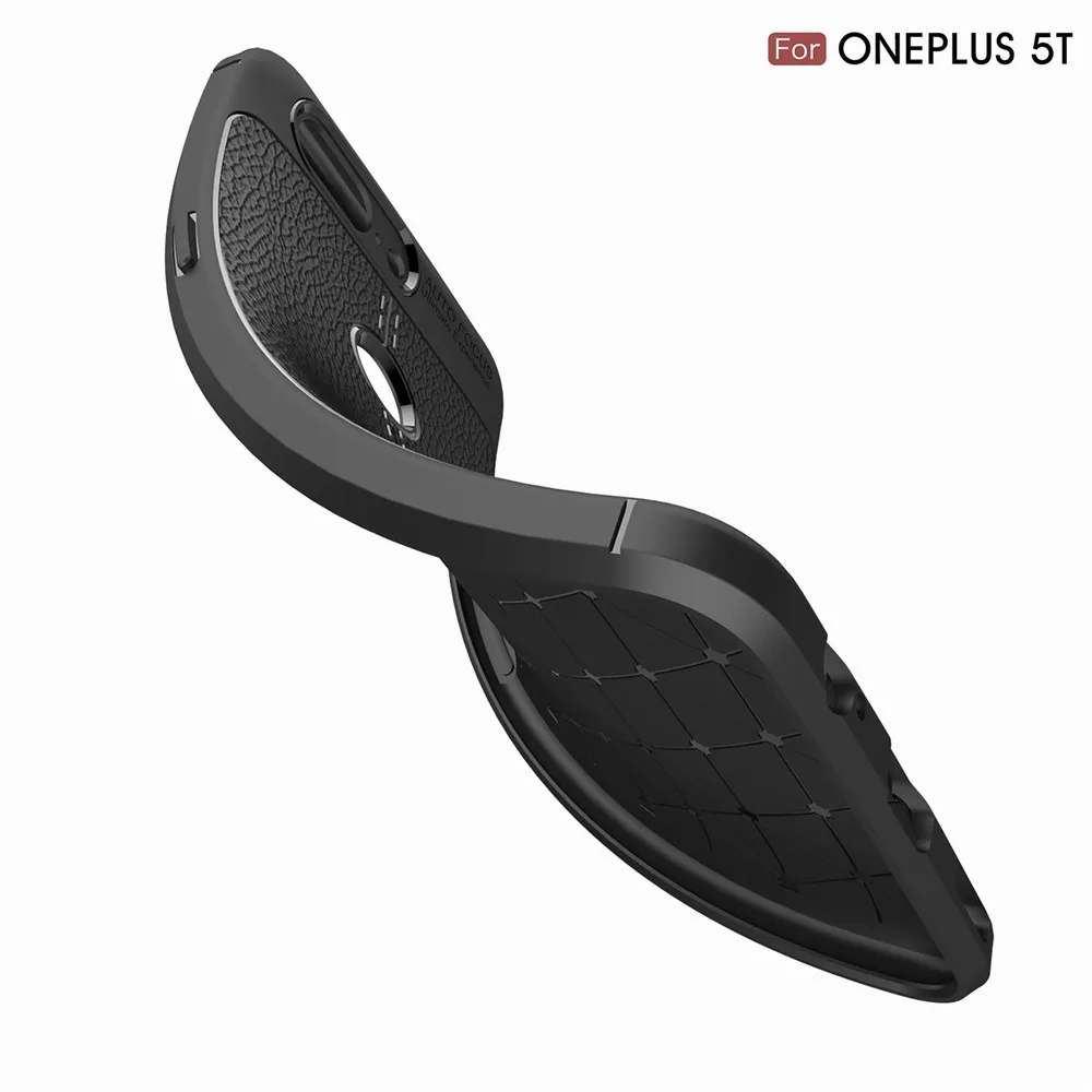For Oneplus 3 3T 5 5T Bumper Case Soft Matte Skin Litchi Texture Cover for 6 6t 7 Pro Protective Phone Shell |