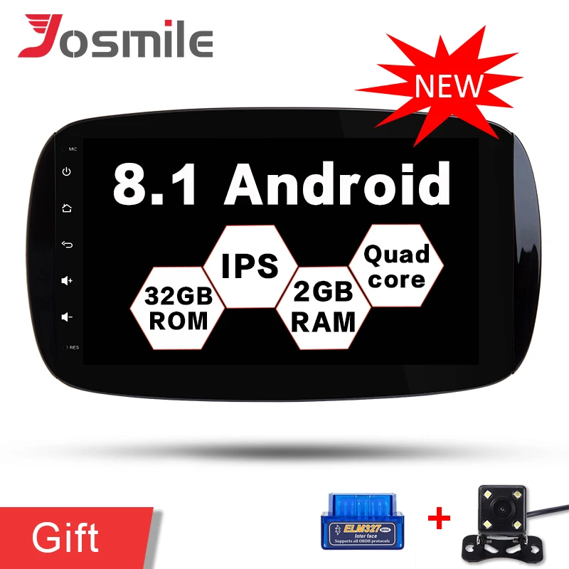 Android 8 1 dvd плеер автомобиля для Mercedes Benz/Smart 2016 4 ядра 2G RAM Мультимедиа Радио стерео gps