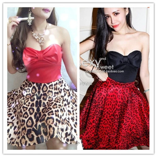 2015 Autumn winter women sexy evening party dress elegant fashion classic slim leopard minidress 10100|women clothing dresses|women skirtwomens camo