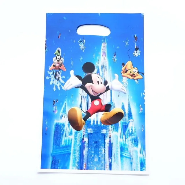 Mickey 10 шт. цветные подарочные сумочки Русалочка, вечерние сумочки Русалочка, подарки для детей на день рождения, подарочная сумочка Русалочка, коробки для конфет - Цвет: Mickey