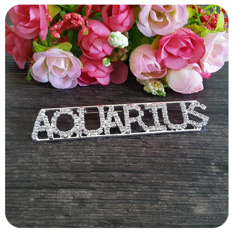 Созвездие тема Кристалл Брошь ювелирные изделия &quotВОДОЛЕЙ&quot отворот булавка