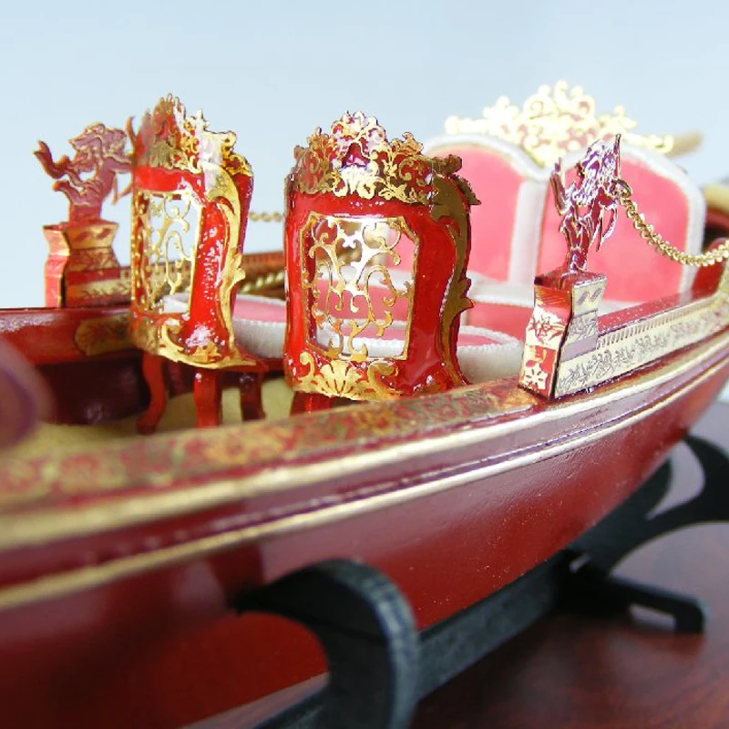 Деревянный корабль комплекты моделей 3d лазерная резка весы 1/20 Свадьба Гондола