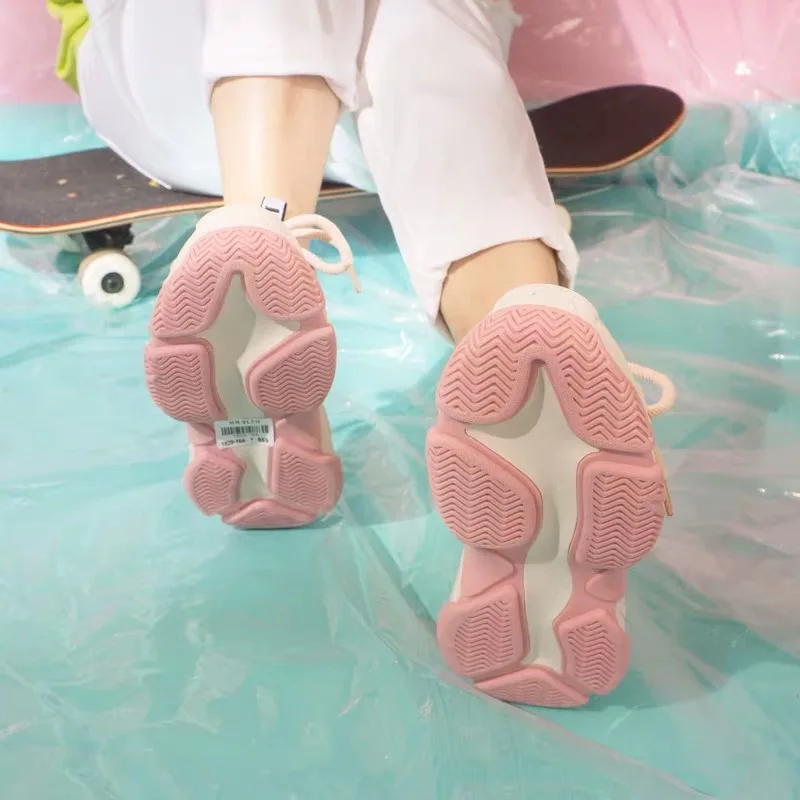 IGU/обувь на массивной платформе обувь толстой подошве из натуральной кожи Zapatillas