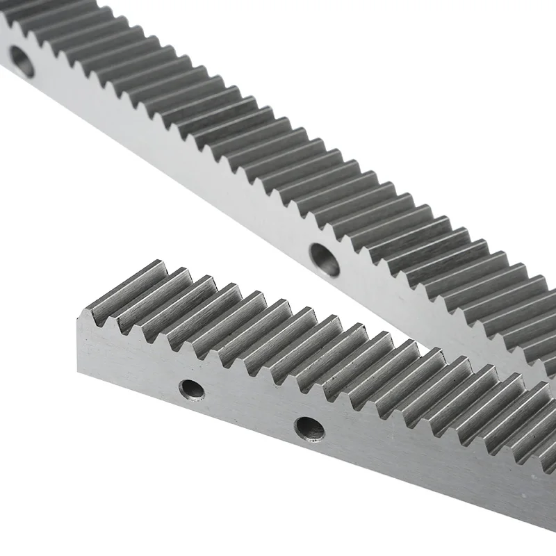 

high accuracy gear rack 1.25mod 22*25*671mm with hole precision cnc rack straight teeth cnc router rack Right helical rack