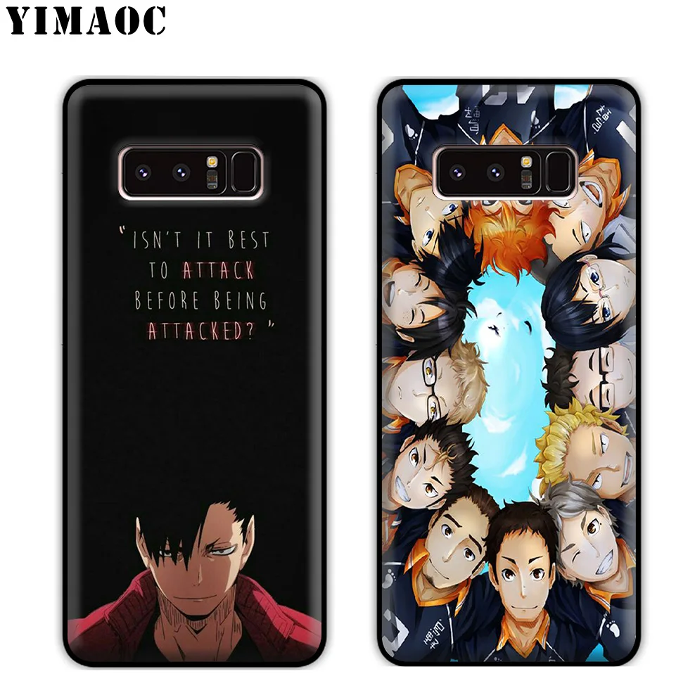 YIMAOC Haikyuu аниме Мягкий силиконовый чехол для samsung Galaxy S10 S10e S9 S8 Plus S7 S6 Edge J6 |
