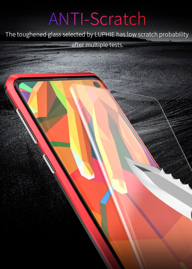360 Magnetic Adsorption Metal Case For Samsung Galaxy S9 S8 S10 Plus Tempered Glass Back Magnet Note 9 8 S10E Cover |
