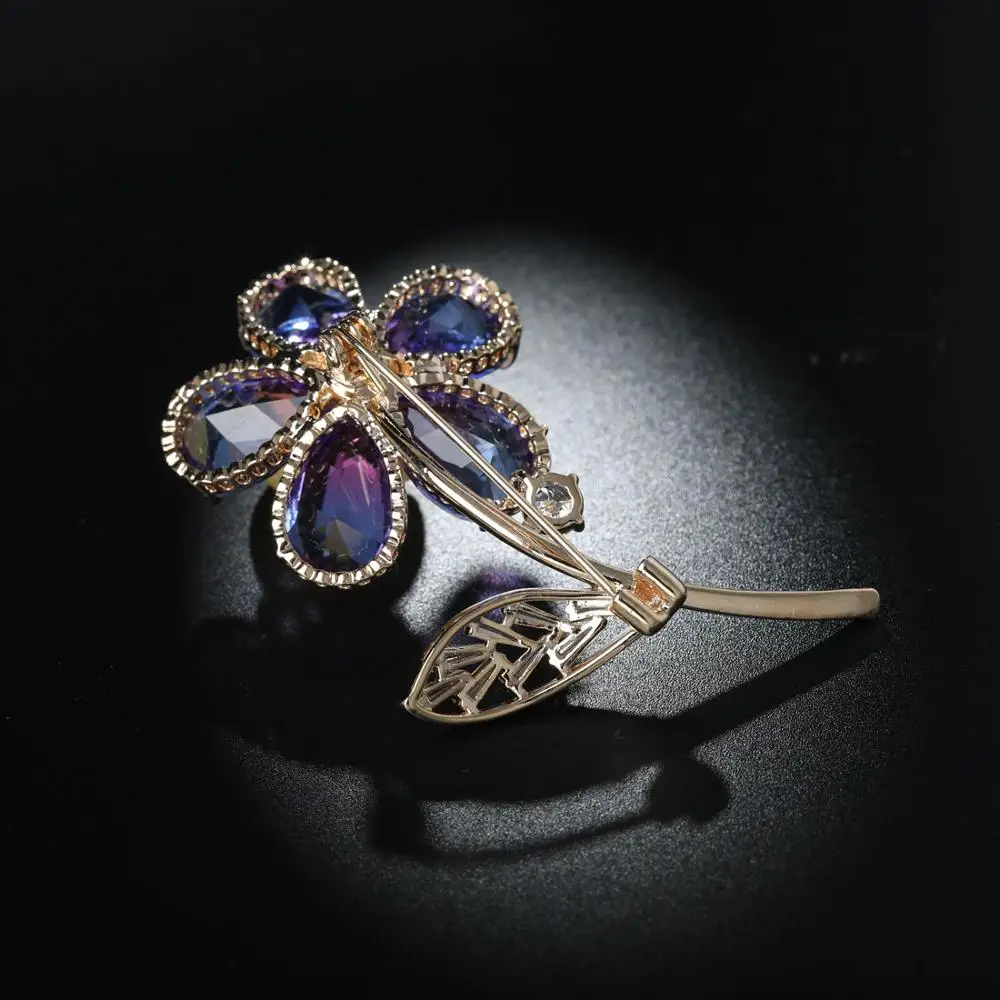 Новинка MECHOSEN элегантная форма в виде цветка броши блестящие полностью