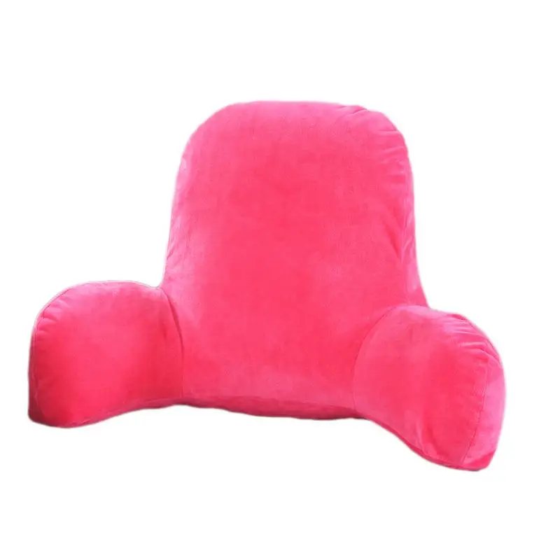 Rose Red 1 шт Вельветовая задняя подушка мягкая плюшевая диванная подушка для спины теплый Забавный подарок креативные подушки украшение дома облегчение боли в спине - Цвет: Rose Red