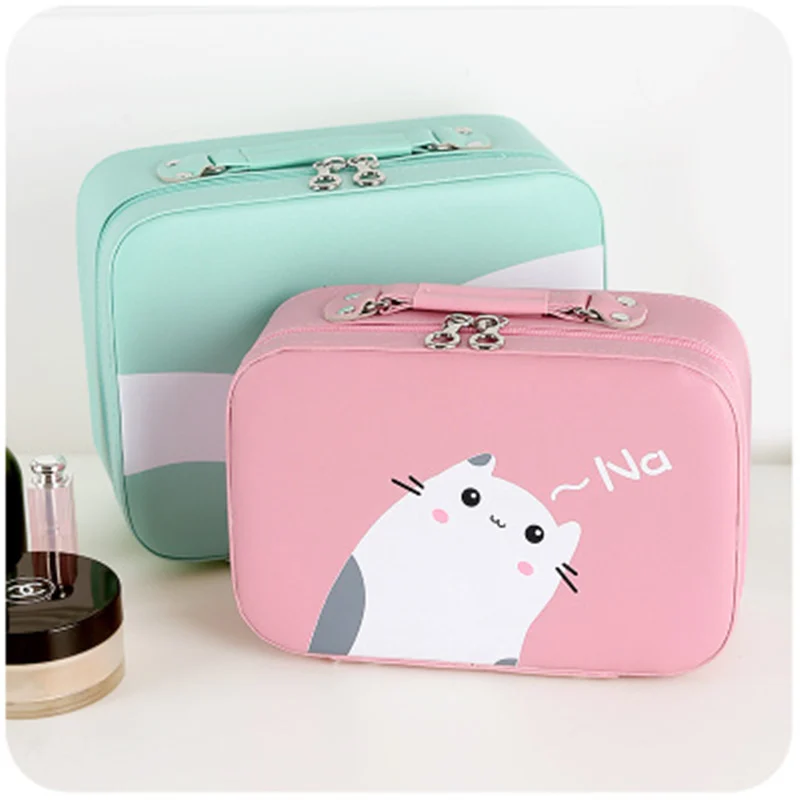 Милая мультяшная косметичка водонепроницаемая недорогая сумка-Органайзер для