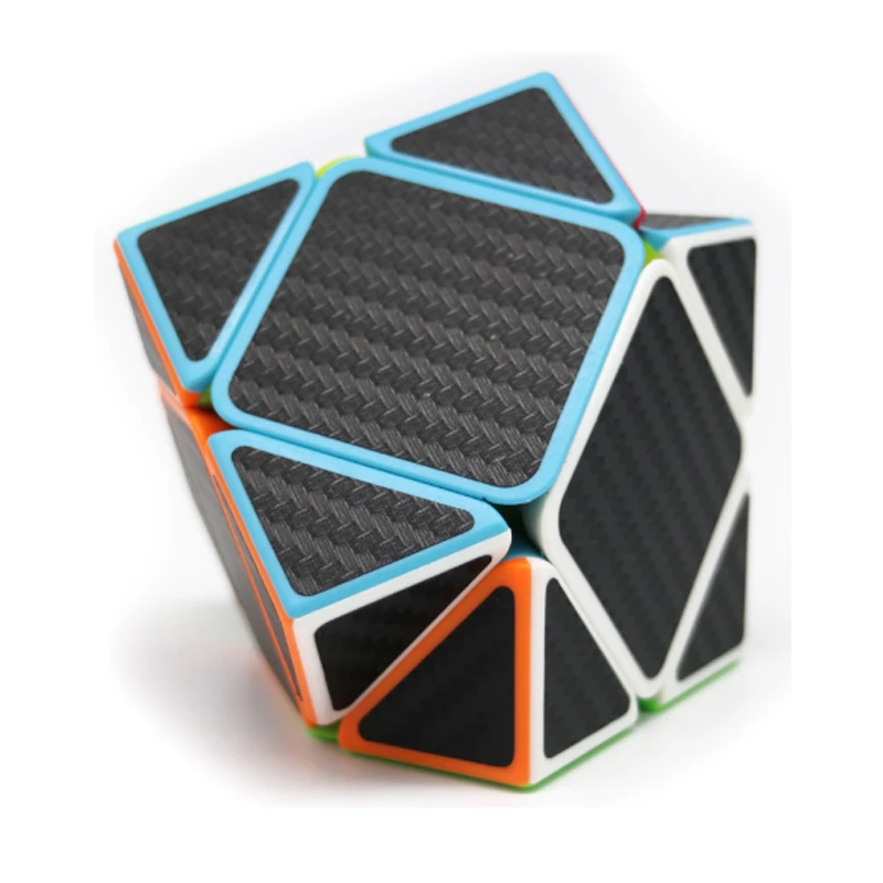 ZCube углеродного волокна стикер перекос Cube странные Sharp Мэджико Cubo скорость