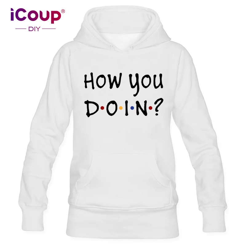 Женский пуловер с капюшоном iCoup How you DOIN|Женские толстовки и свитшоты| |