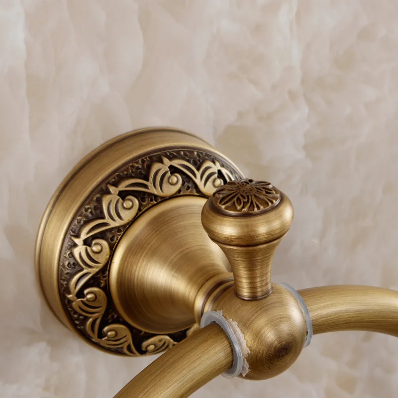 Европейский античный ванной стены меди кольца для полотенец висит круглый