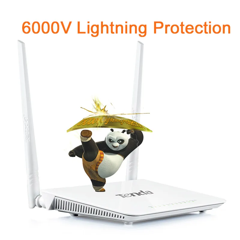 Tenda D301 Modem 300M Wireless ADSL2+ WiFi Router English Firmware USB 2.0 802.11n 6000V Lightning Protection IPTV | Компьютеры и офис