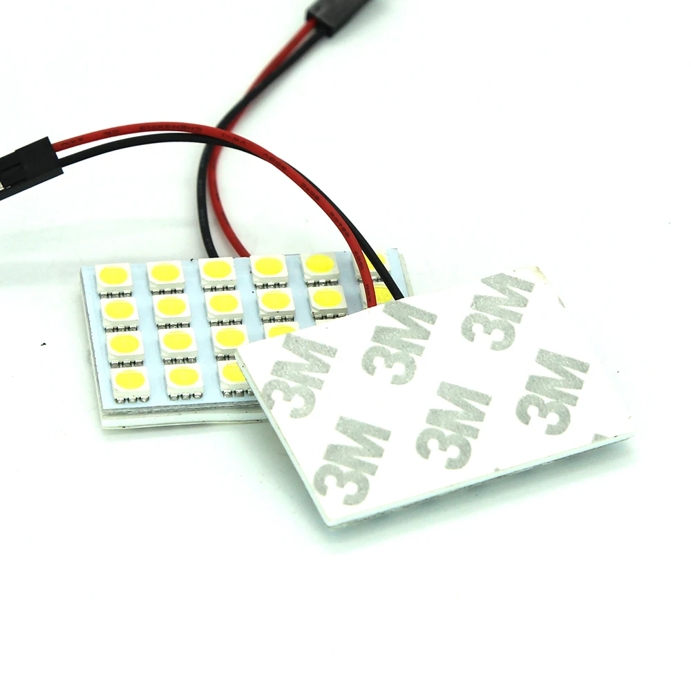 Автомобильная панель лампа для чтения карт 5050 smd 24 LED SMD купольный на крышу адаптер