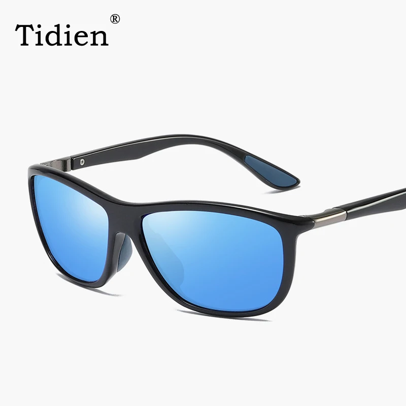 C5 Blue Tidien, поляризационные солнцезащитные очки, мужские, модные, маленькие, для рыбалки, для вождения, оптические, фирменный дизайн, мужские солнцезащитные очки, защита от уф400 лучей, 201907 - Цвет линз: C5 Blue