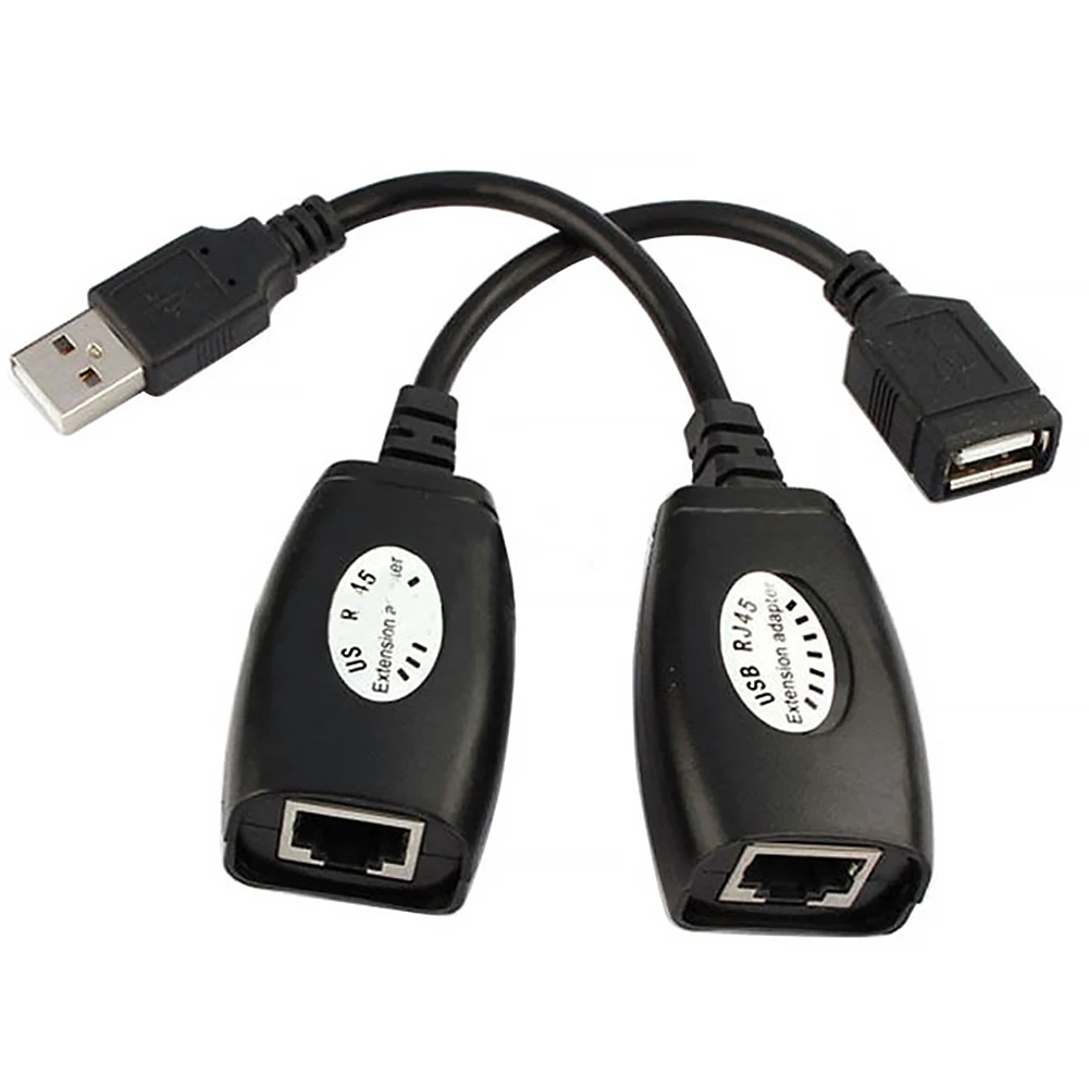 USB RJ45 удлинитель Ethernet адаптер расширитель через комплект повторителя кабель LAN