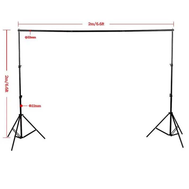 Профессиональный студийный фон для фотосъемки 2x2 м с подставкой+ переносная сумка+ клипсы