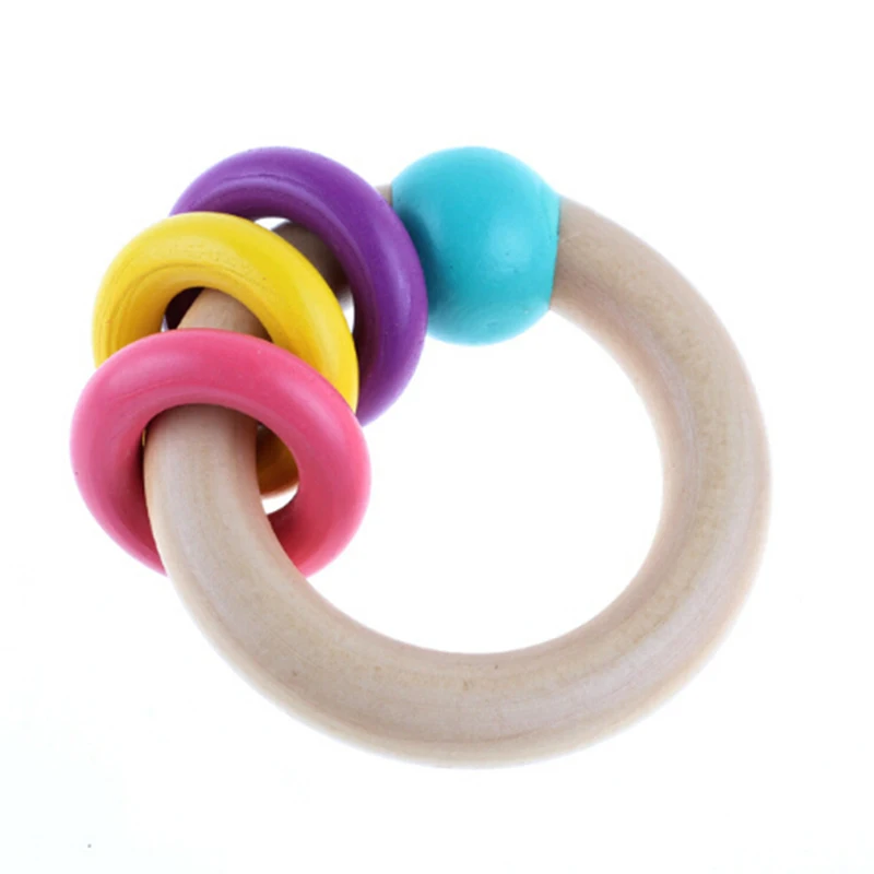1 шт. Детские Прорезыватели кольцо WoodenTeether подарок для ребенка прорезыватель