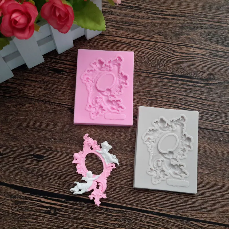 Angel Frame Sugarcraft форма для украшения тортов помадки формы из полимерной глины жвачки